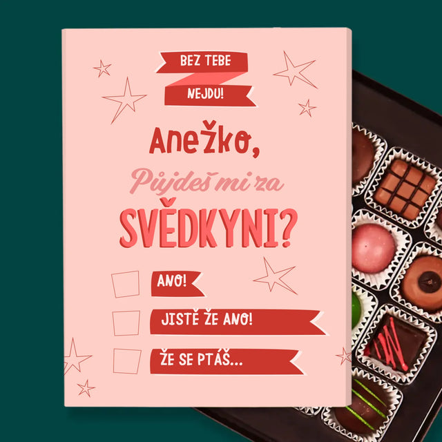 Jméno A Nápis: Bez Tebe Nejdu - Pralinky