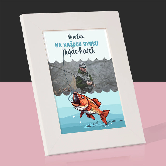 Fotka A Nápis: Najde Háček - Fotorámeček