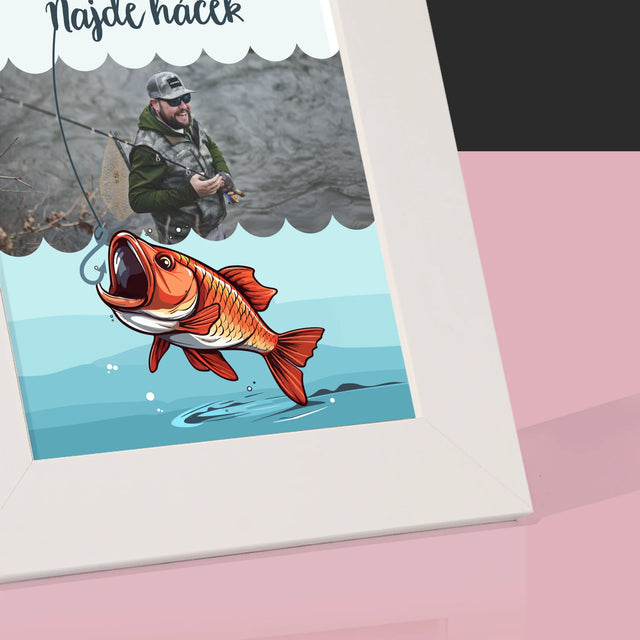Fotka A Nápis: Najde Háček - Fotorámeček