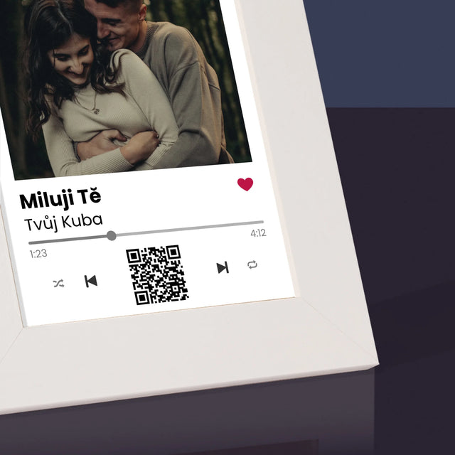 Fotka A Nápis: Spotify S Kódem Qr - Fotorámeček
