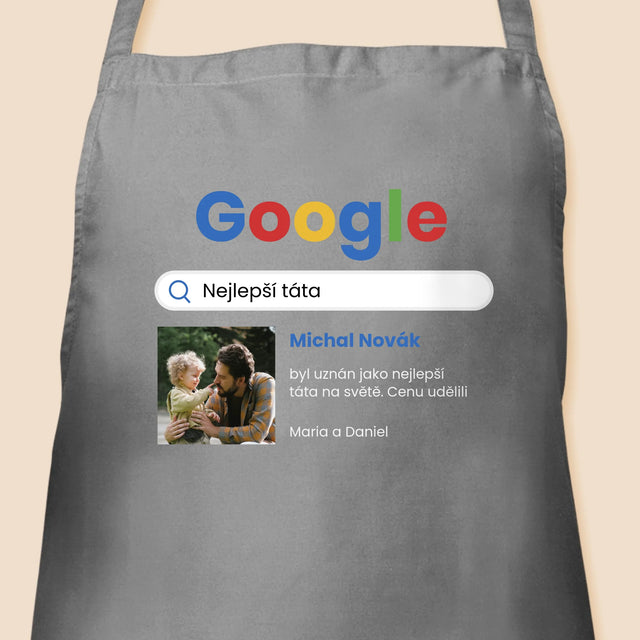 Fotka A Nápis: Nejlepší Táta Google Výsledek - Zástěra