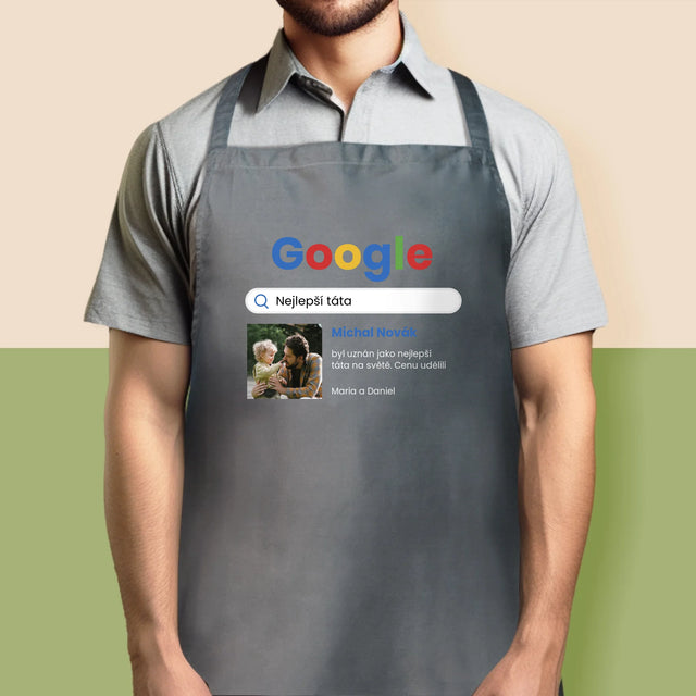 Fotka A Nápis: Nejlepší Táta Google Výsledek - Zástěra