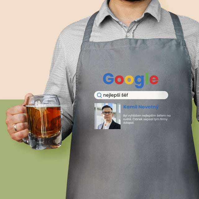 Fotka A Textem: Nejlepší Šéf Výsledek Google - Zástěra