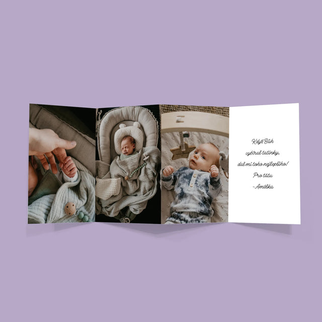 Fotka A Nápis: První Den Otce - Velká Harmonika Z Fotografií