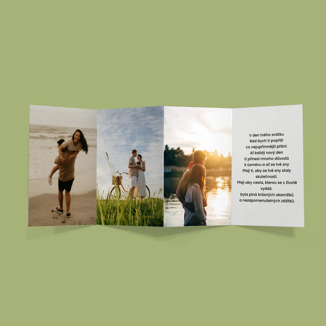 Fotka A Nápis: Pár Na Kole - Velká Harmonika Z Fotografií