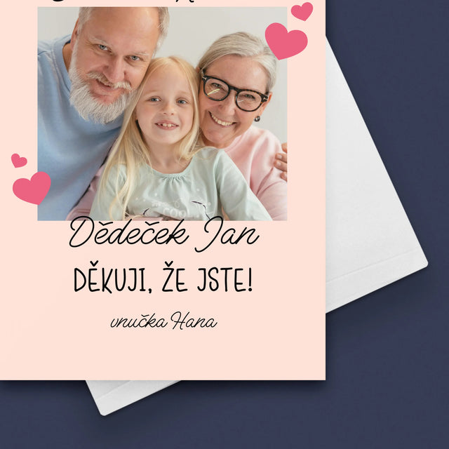 Fotka A Nápis: Poděkování Pro Prarodiče - Přání