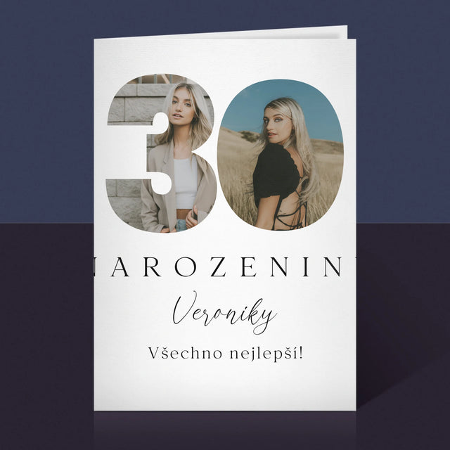 Slovo Z Fotek: 30. Narozeniny Podpis - Přání