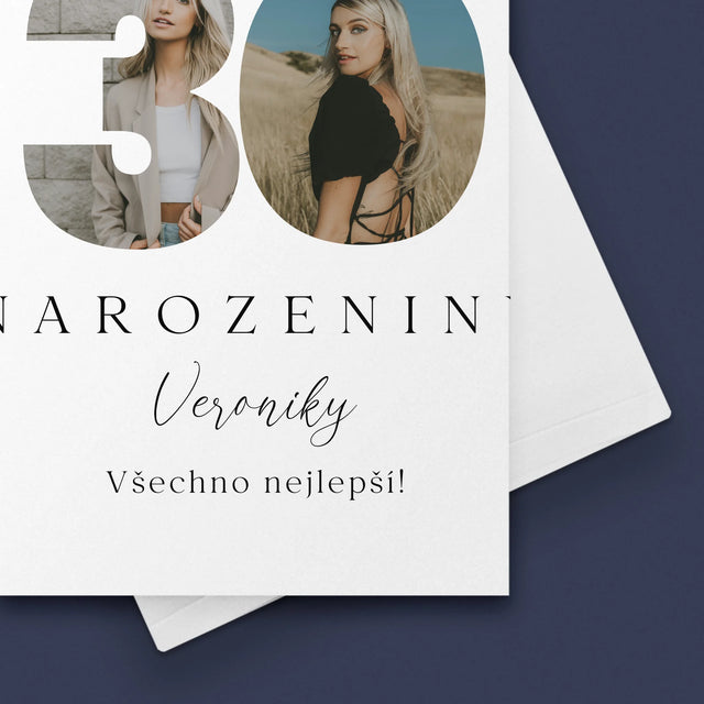 Slovo Z Fotek: 30. Narozeniny Podpis - Přání