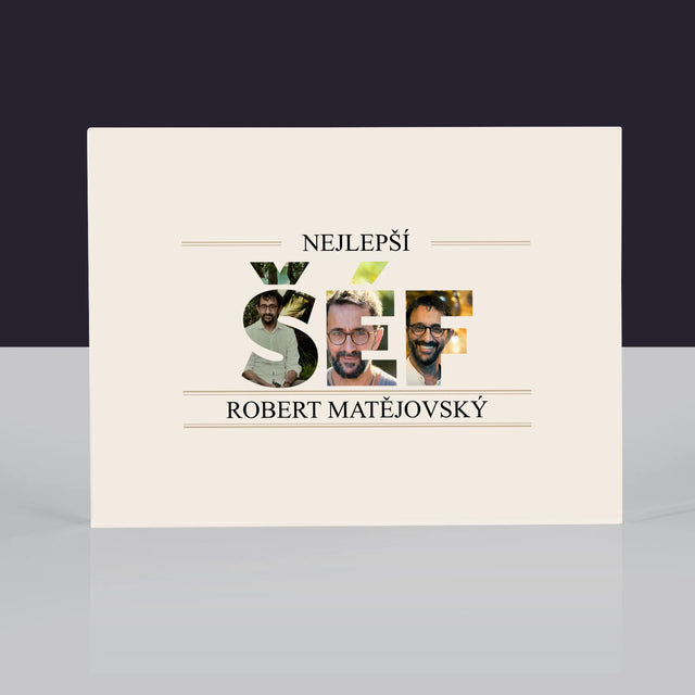 Slovo Z Fotek: Nejlepší Šéf 2 - Akrylový Blok