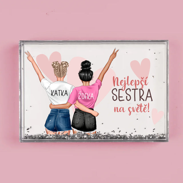 Designér Postav: Nejlepší Sestra Na Světě - Sněžící Fotorámeček