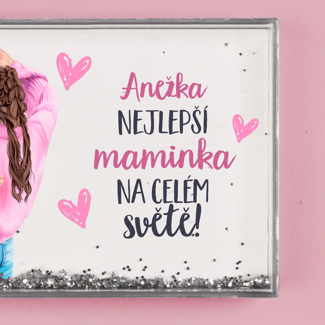 Designér Postav: Nejlepší Maminka Na Světě - Sněžící Fotorámeček