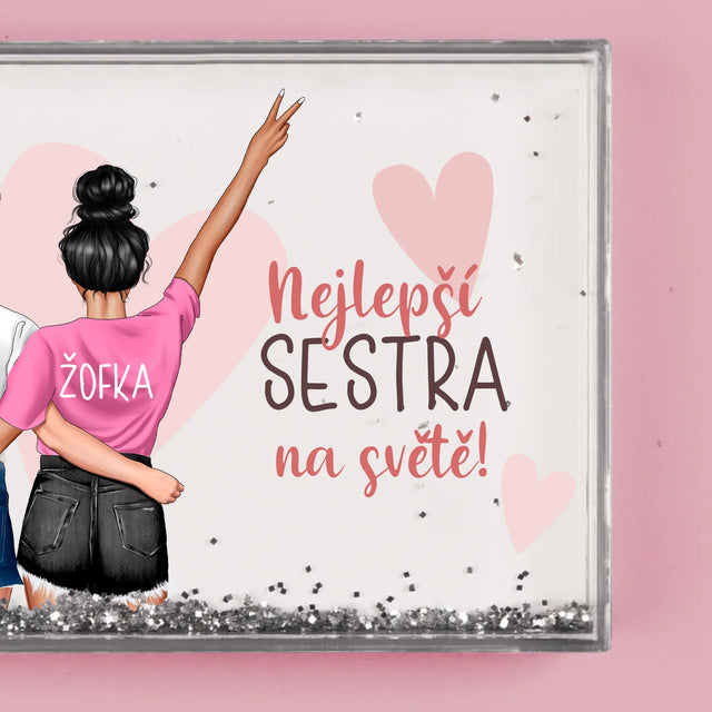 Designér Postav: Nejlepší Sestra Na Světě - Sněžící Fotorámeček