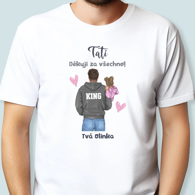 Designér Postav: Táta S Dítětem - Pánské Tričko