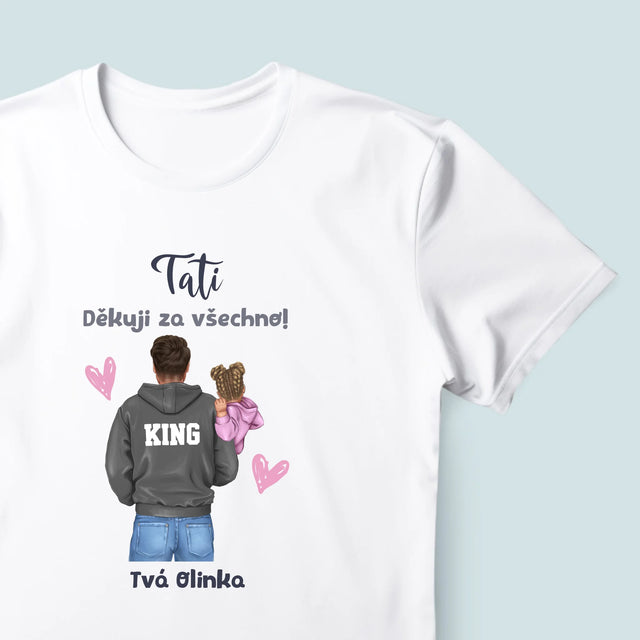 Designér Postav: Táta S Dítětem - Pánské Tričko