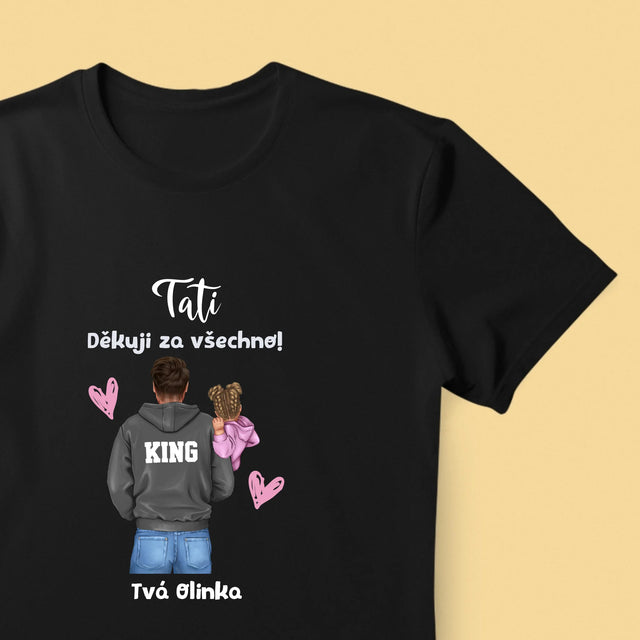 Designér Postav: Táta S Dítětem - Pánské Tričko