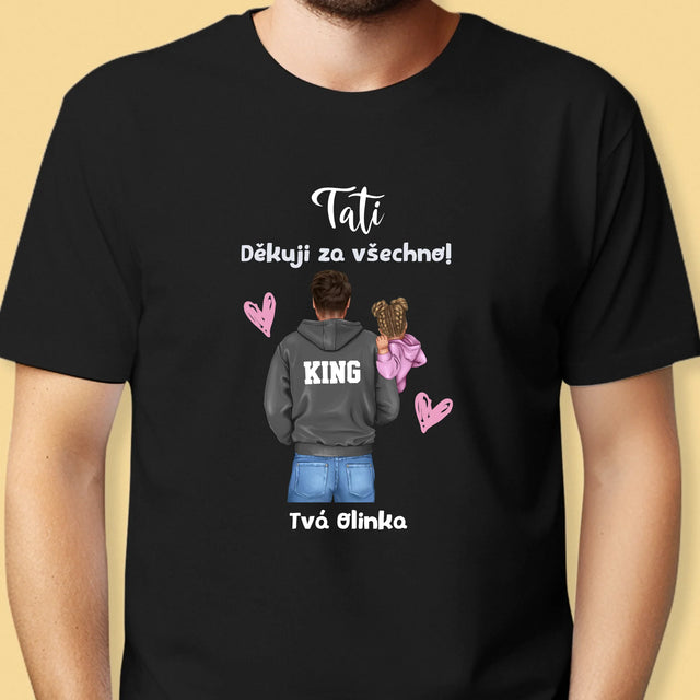 Designér Postav: Táta S Dítětem - Pánské Tričko