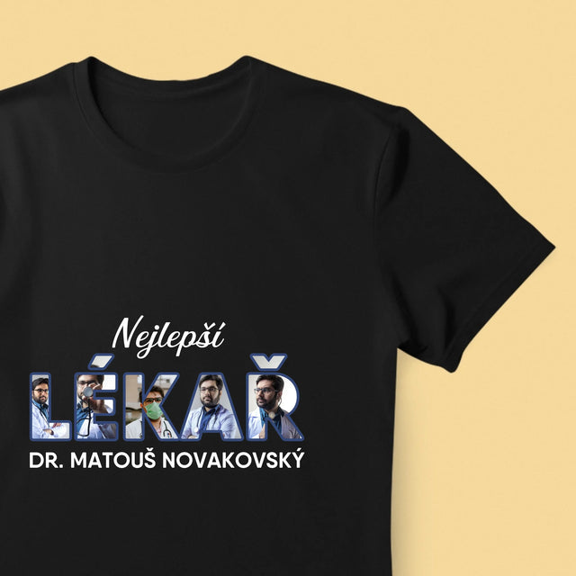 Slovo Z Fotek: Nejlepší Lékař - Pánské Tričko