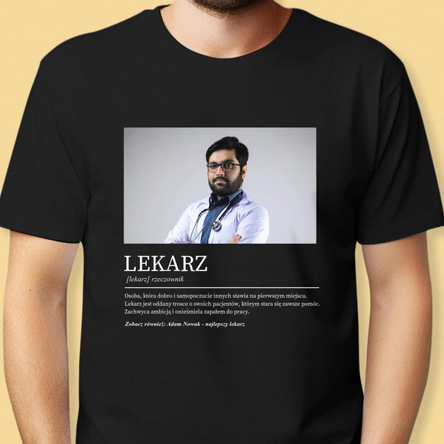 Fotka A Textem: Lékař Definice - Pánské Tričko