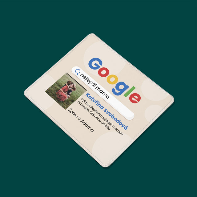 Fotka A Textem: Nejlepší Máma Výsledek Google - Podložka Pod Myš