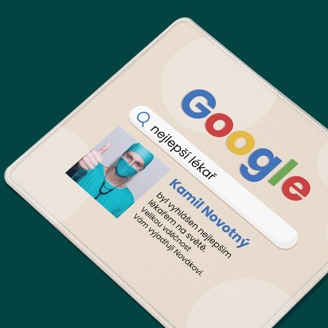 Fotka A Textem: Nejlepší Lékař Výsledek Google - Podložka Pod Myš