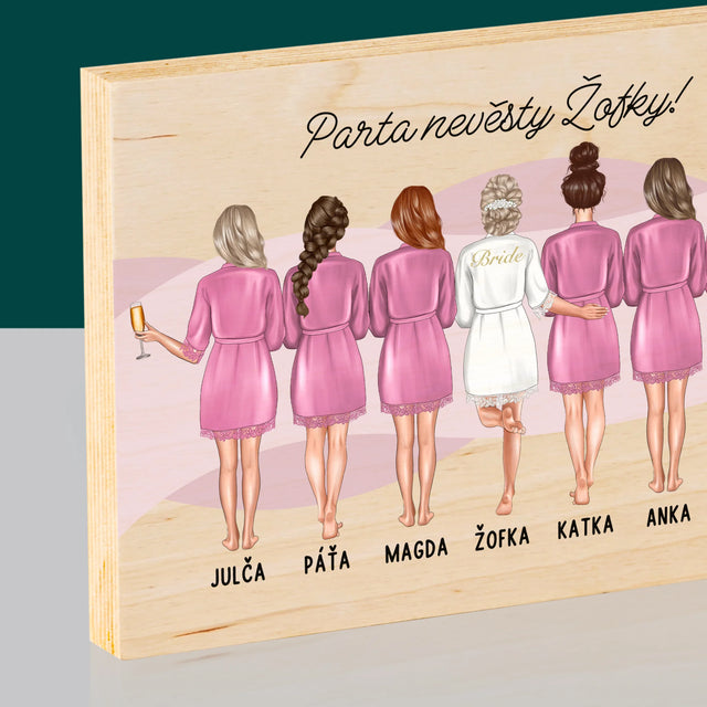 Designér Postav: Parta Nevěsty - Tisk Na Dřevo