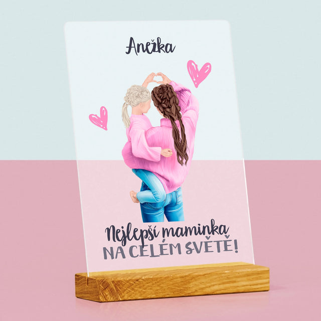 Designér Postav: Nejlepší Maminka Na Světě - Tisk Na Akrylovém Skle