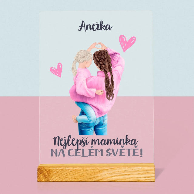 Designér Postav: Nejlepší Maminka Na Světě - Tisk Na Akrylovém Skle