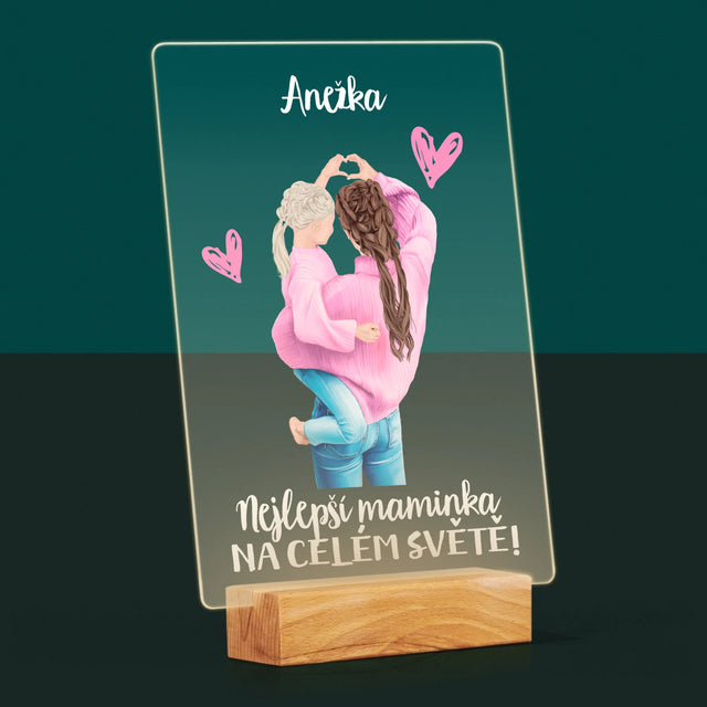 Designér Postav: Nejlepší Maminka Na Světě - Tisk Na Akrylovém Skle