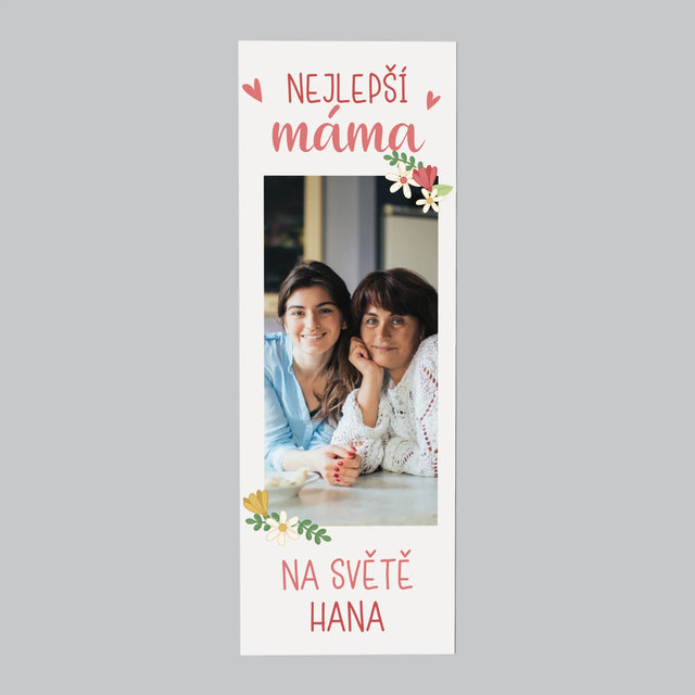 Fotka S Textem: Nejlepší Máma Svět - Magnet - Obdelník