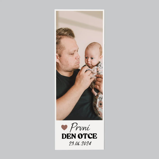 Fotka S Textem: První Den Otce - Magnet - Obdelník