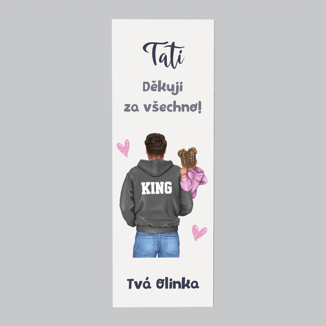 Designér Postav: Táta S Dítětem - Magnet - Obdelník