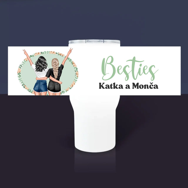 Designér Postav: Best Friends - Termohrnek Bílý