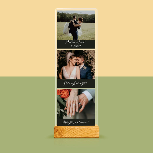 Fotka S Textem: Svatební Fotografie - Fotografie Na Akrylovém Skle Fotobudka