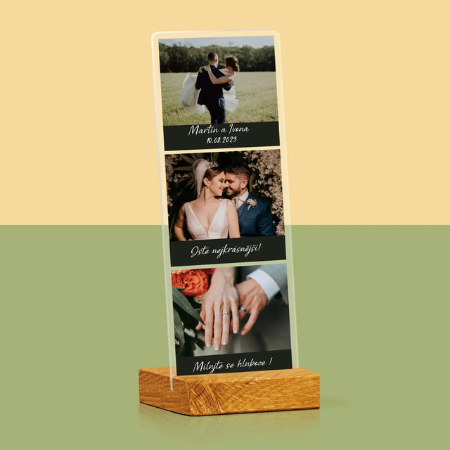 Fotka S Textem: Svatební Fotografie - Fotografie Na Akrylovém Skle Fotobudka
