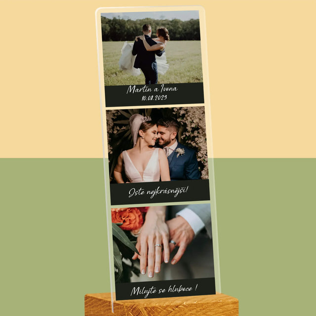 Fotka S Textem: Svatební Fotografie - Fotografie Na Akrylovém Skle Fotobudka