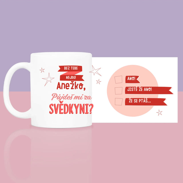 Jméno A Nápis: Bez Tebe Nejdu - Dárková Sada S Hrnkem A Růžovým Spa