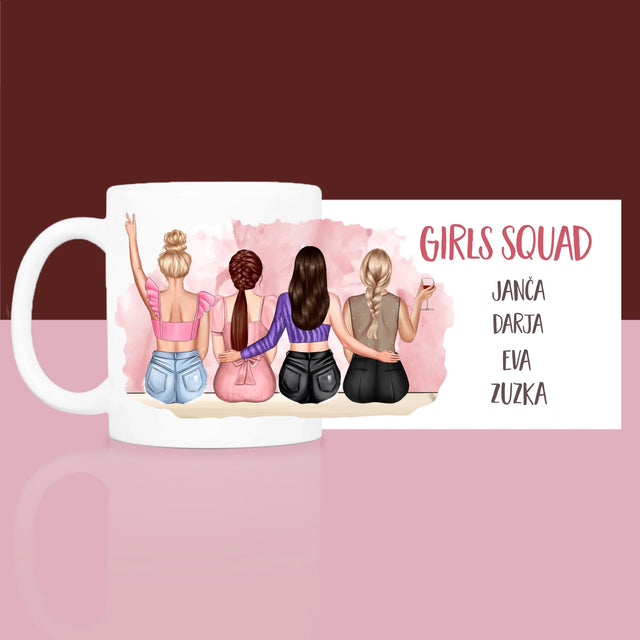Designér Postav: Girls Squad - Dárková Sada S Hrnkem A Saténovou Čelenkou