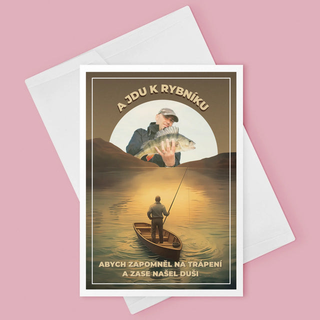 Fotka A Textem: A Jdu K Rybníku - Přání