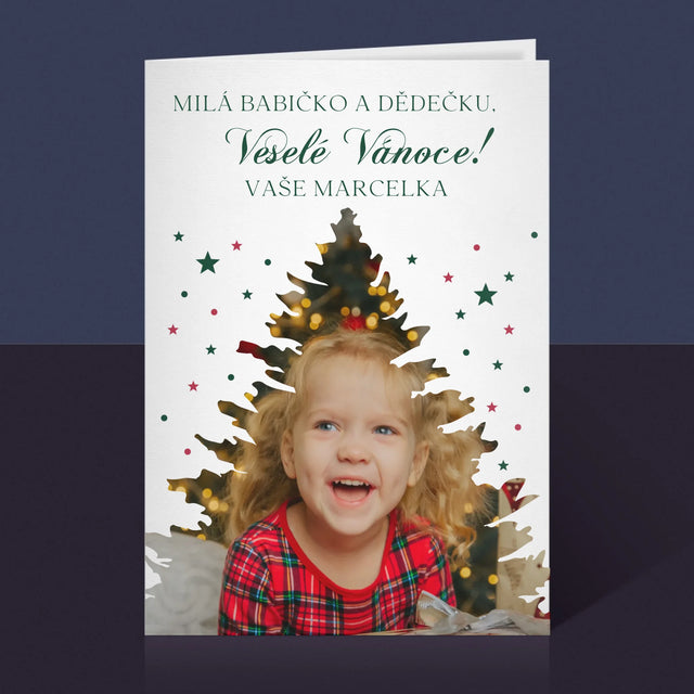 Tvar Z Fotek: Vánoční Stromeček Vánoce - Přání