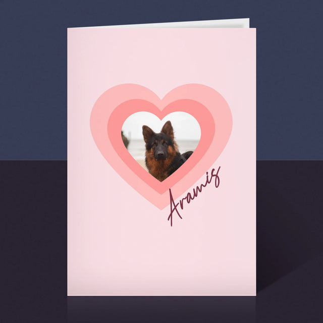 Fotka A Textem: Fotka Mazlíčka V Srdci - Přání