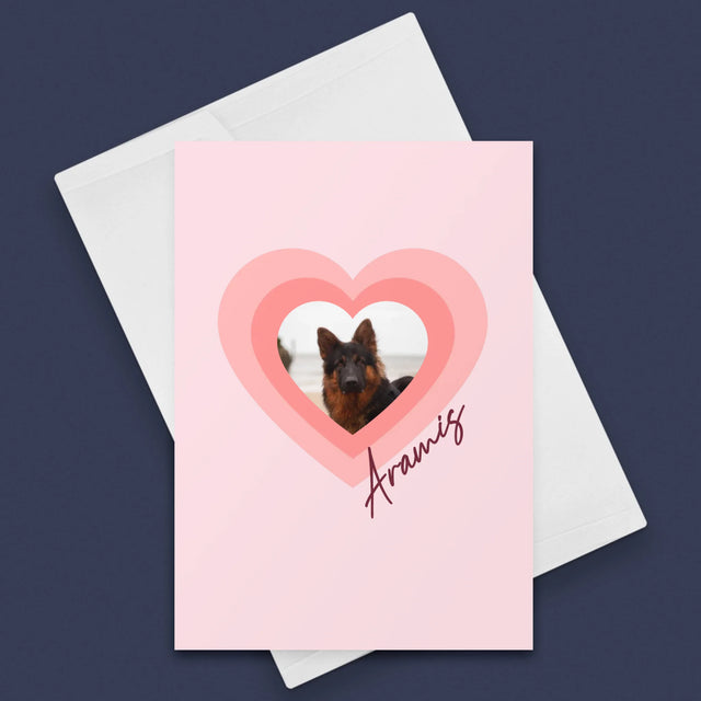 Fotka A Textem: Fotka Mazlíčka V Srdci - Přání