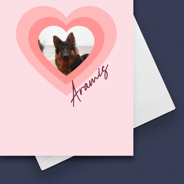 Fotka A Textem: Fotka Mazlíčka V Srdci - Přání