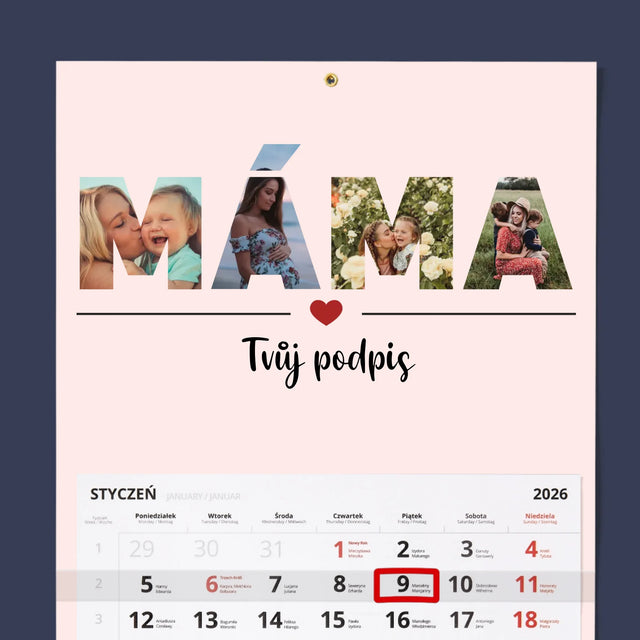Slovo Z Fotek: Máma Z Tvých Fotek - Fotokalendář