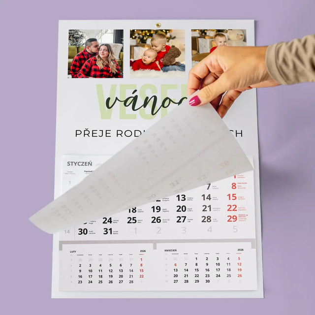 Fotokoláž: Veselé Vánoce - Fotokalendář