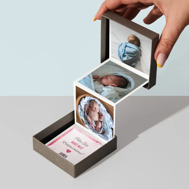 Fotokoláž: Žádost Být Kmotrou - Fotoalbum Harmonika