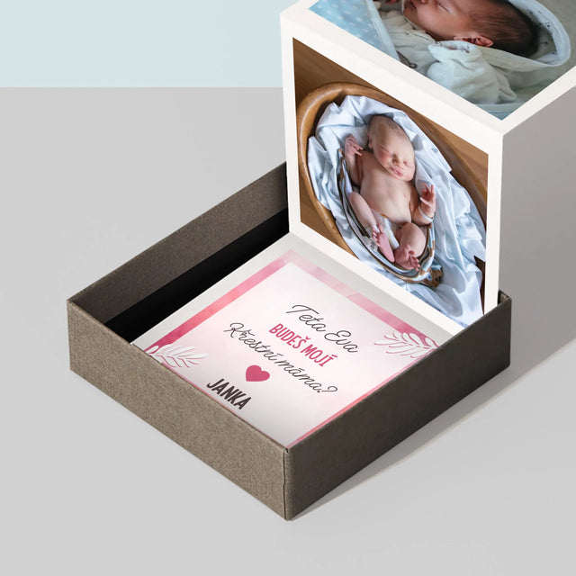 Fotokoláž: Žádost Být Kmotrou - Fotoalbum Harmonika