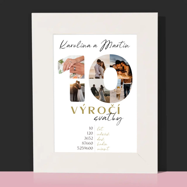 Slovo Z Fotek: 10. Výročí Svatby - Fotorámeček