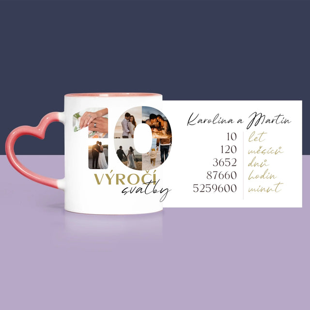 Slovo Z Fotek: 10. Výročí Svatby - Dárková Sada S Hrnkem, Plyšovým Medvídkem A Sladkostmi