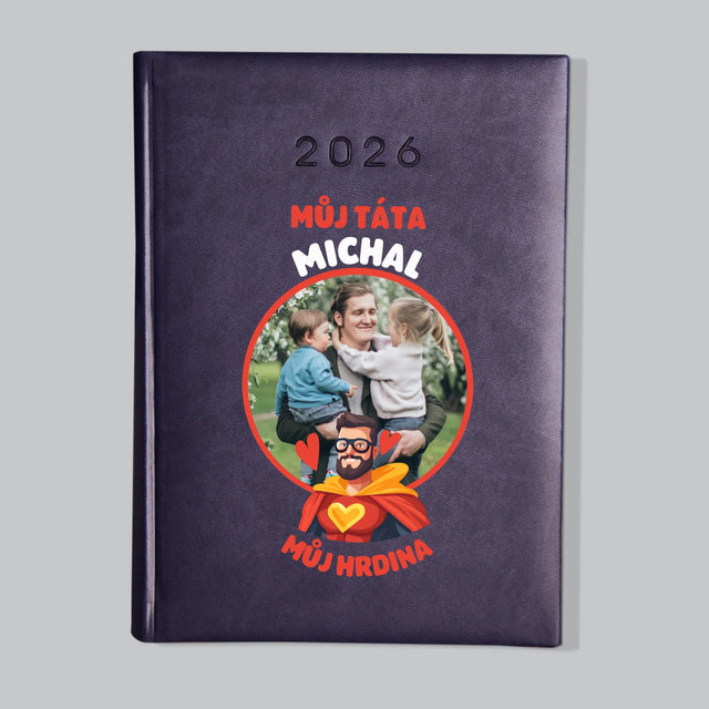 Fotka S Textem: Táta - Můj Hrdina - Diář