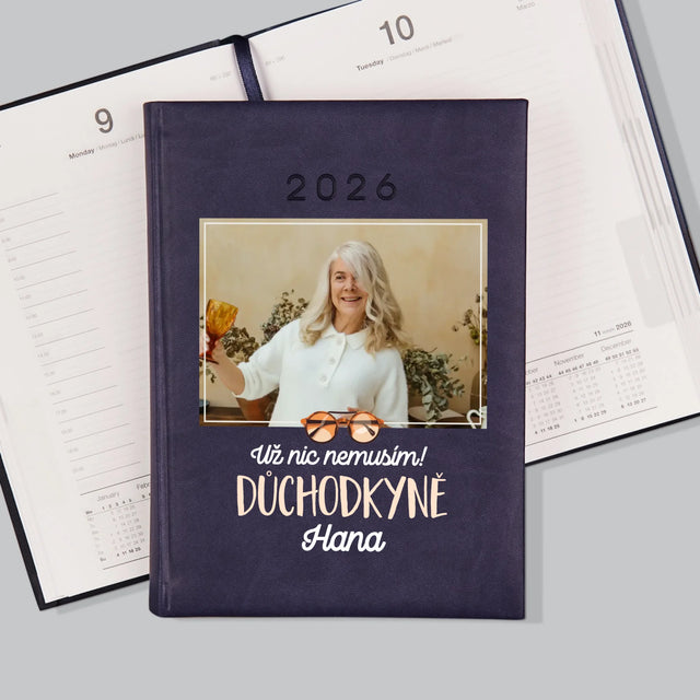 Fotka S Textem: Už Nic Nemusím! Důchodkyně - Diář